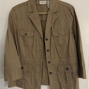 Liz Claiborne Men's Khaki Military Jacket